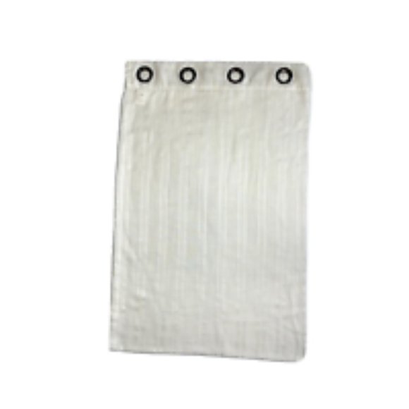 2 Regal Home Luxury Curtains Panels Drapes Off-White Ivory Stripe Grommets Long - Picture 2 of 8